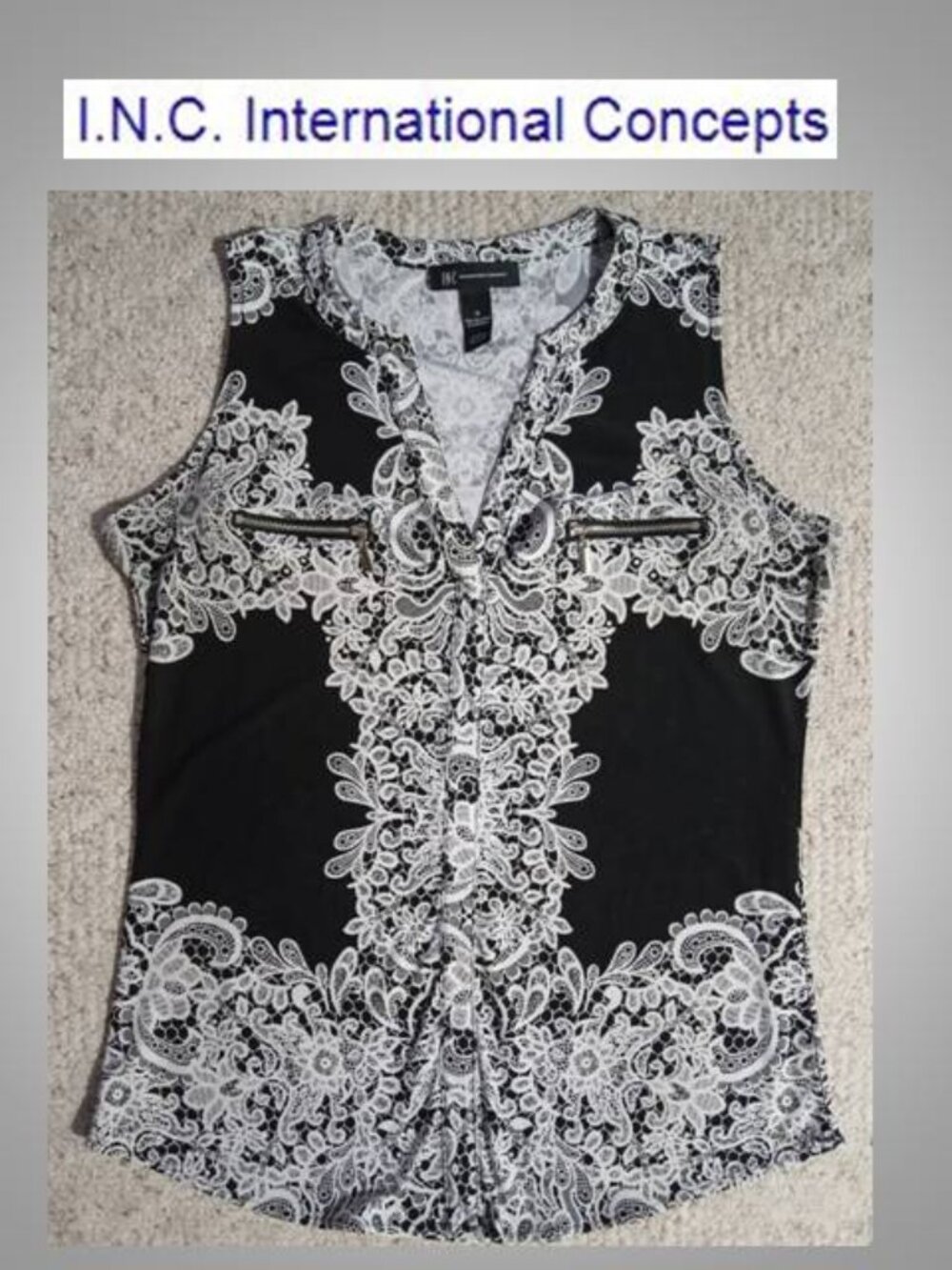 INC International Concepts women's blouse top shirt size medium